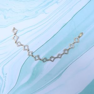 Sterling silver two tone link bracelet